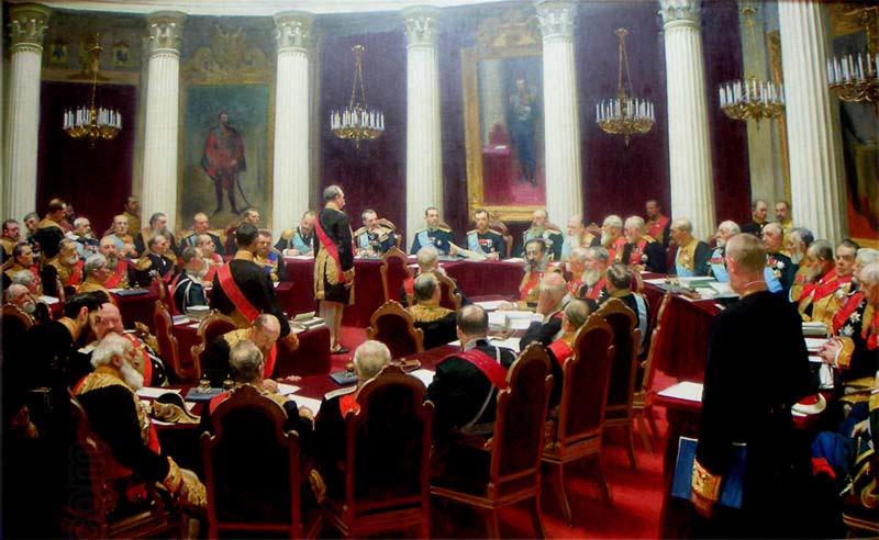 Ilya Repin Ceremonial session of the State Council 1900 China oil painting art